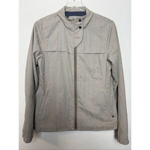 Horny Toad lightweight Full Zip Jacket Women’s Small Neutral Stone Color